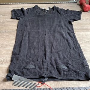 Off White Mesh Dress